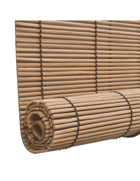 Tende a Rullo in Bambù Marrone 80x160 cm