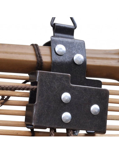 Tenda Avvolgibile in Bambù 150x160 cm Marrone