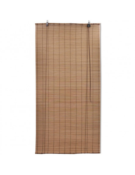 Tenda Avvolgibile in Bambù 140x220 cm Marrone