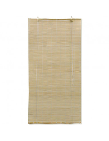 Tenda Avvolgibile in Bambù 150x160 cm Naturale