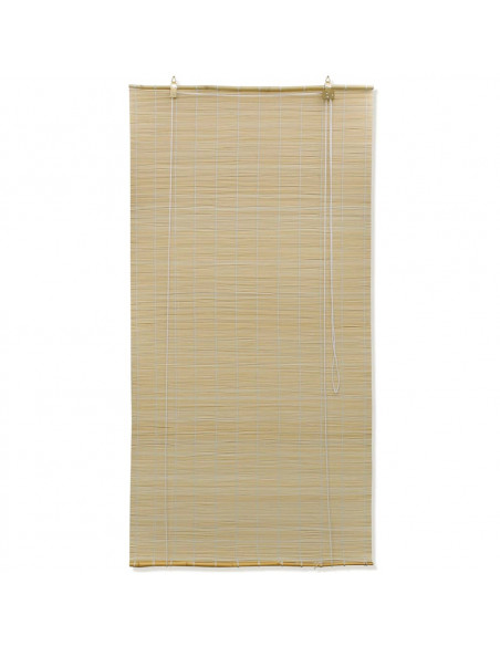 Tenda Avvolgibile in Bambù 80x220 cm Naturale
