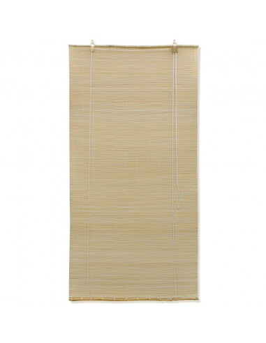 Tenda Avvolgibile in Bambù 100x220 cm Naturale