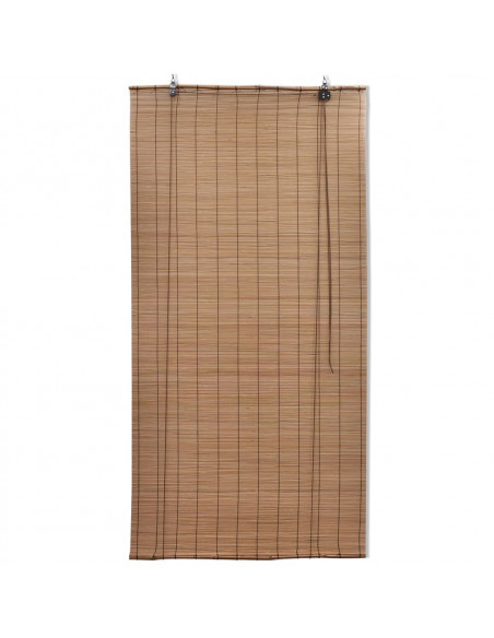 Tende a Rullo in Bambù 2pz 150x220 cm Marroni