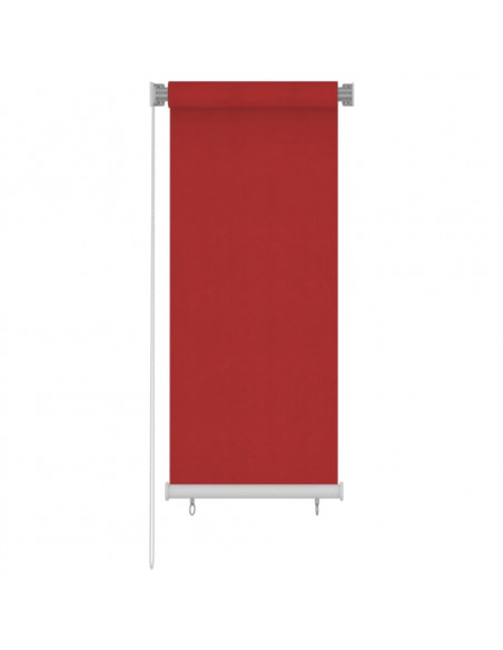 Tenda a Rullo per Esterni 60x140 cm Rosso in HDPE