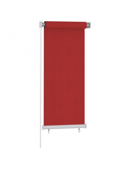 Tenda a Rullo per Esterni 60x140 cm Rosso in HDPE