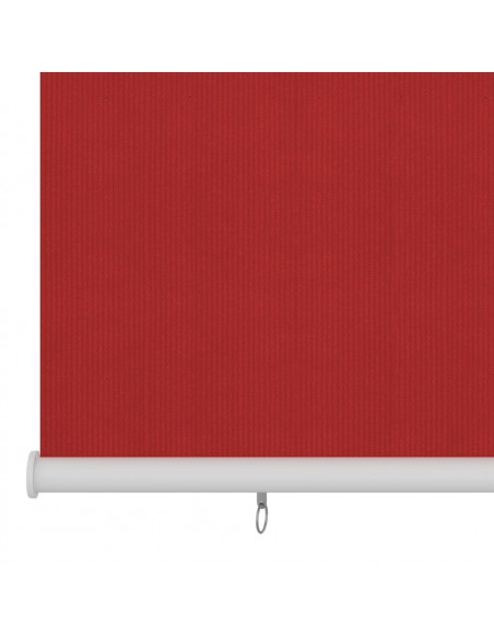 Tenda a Rullo per Esterni 60x140 cm Rosso in HDPE