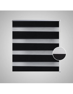 Tenda a rullo oscurante zebra 120x230 cm nero 2