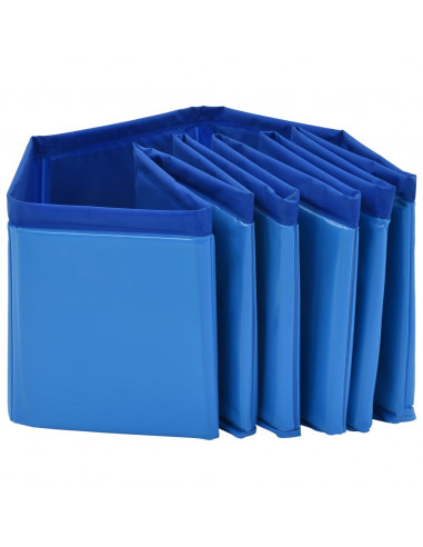 Piscina per Cani Pieghevole Blu 80x20 cm in PVC