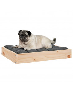 Cuccia per Cani 61,5x49x9 cm in Legno Massello di Pino