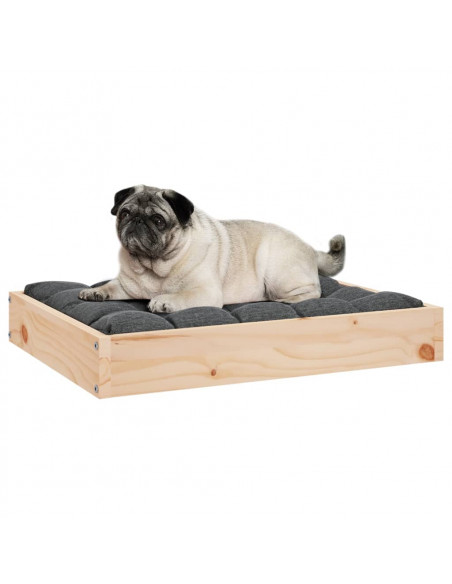 Cuccia per Cani 61,5x49x9 cm in Legno Massello di Pino