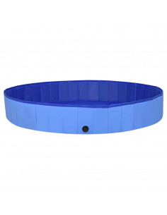 Piscina per Cani Pieghevole Blu 200x30 cm in PVC 2