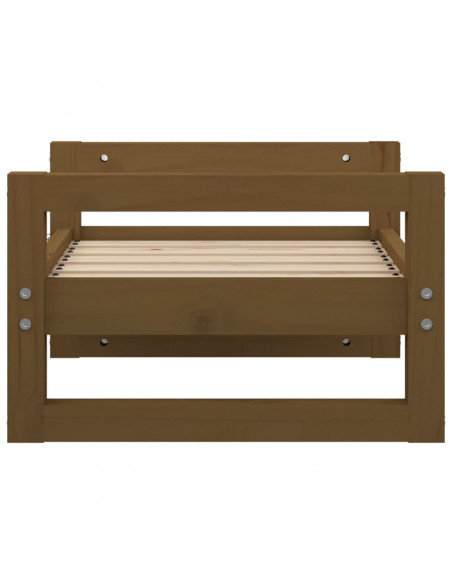 Cuccia per Cani Miele 55,5x45,5x28 cm Legno Massello di Pino