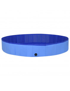 Piscina per Cani Pieghevole Blu 300x40 cm in PVC 2