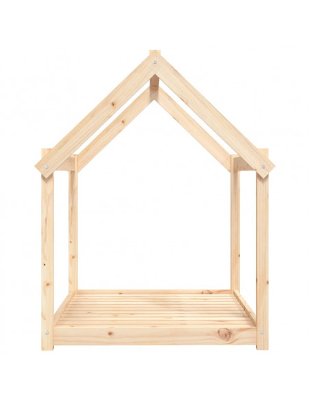Cuccia per Cani 111x80x100 cm in Legno Massello di Pino