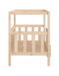 Cuccia per Cani 105,5x83,5x100 cm in Legno Massello di Pino