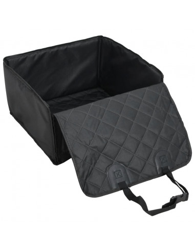 Seggiolino Auto per Cani Nero 45x45x25/55 cm