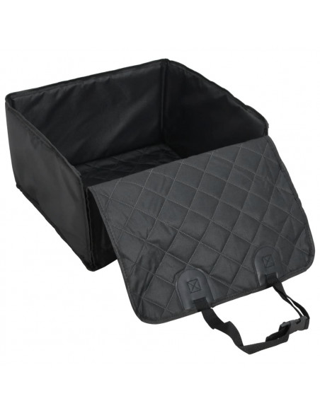 Seggiolino Auto per Cani Nero 45x45x25/55 cm
