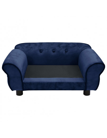 Divano per Cani Blu 72x45x30 cm in Peluche