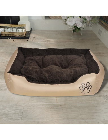 Letto per cani Beige e Marrone XXL