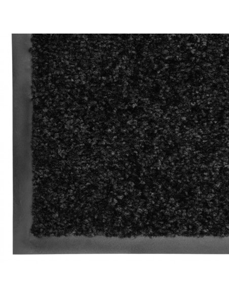 Zerbino Lavabile Nero 120x180 cm