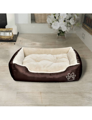 Letto Caldo per Cani con Cuscino Imbottito M