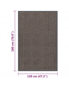 Zerbino Trapuntato 120x180 cm Marrone Scuro