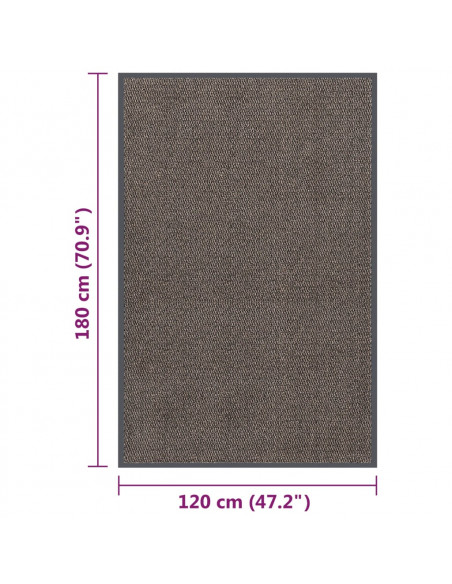 Zerbino Trapuntato 120x180 cm Marrone Scuro