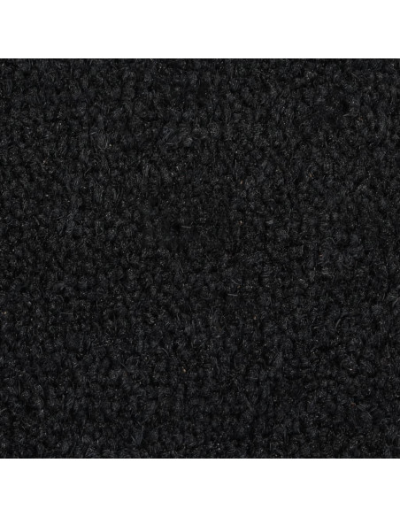 Zerbino Naturale Nero Mezzo Rotondo 40x60 cm Fibra di Cocco