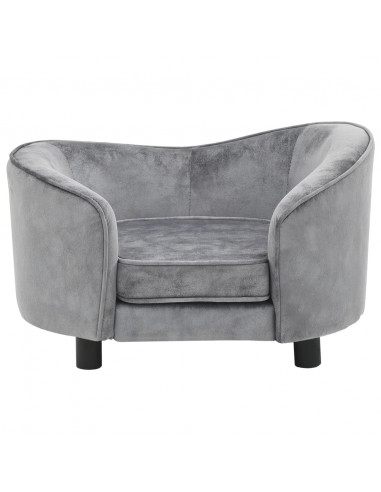 Divano per Cani Grigio 69x49x40 cm in Peluche