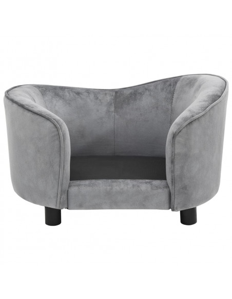 Divano per Cani Grigio 69x49x40 cm in Peluche