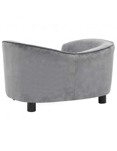 Divano per Cani Grigio 69x49x40 cm in Peluche