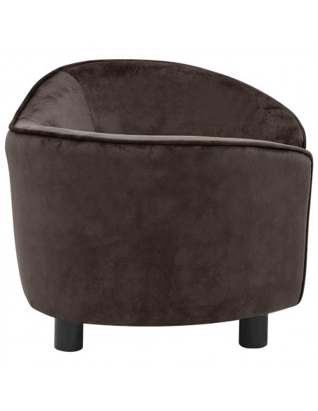 Divano per Cani Marrone 69x49x40 cm in Peluche