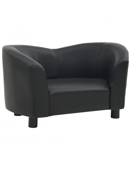 Divano per Cani Nero 67x41x39 cm in Similpelle
