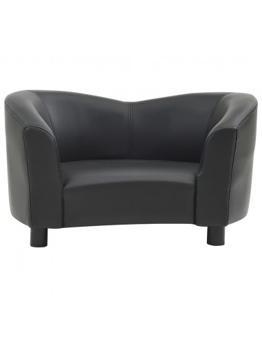 Divano per Cani Nero 67x41x39 cm in Similpelle