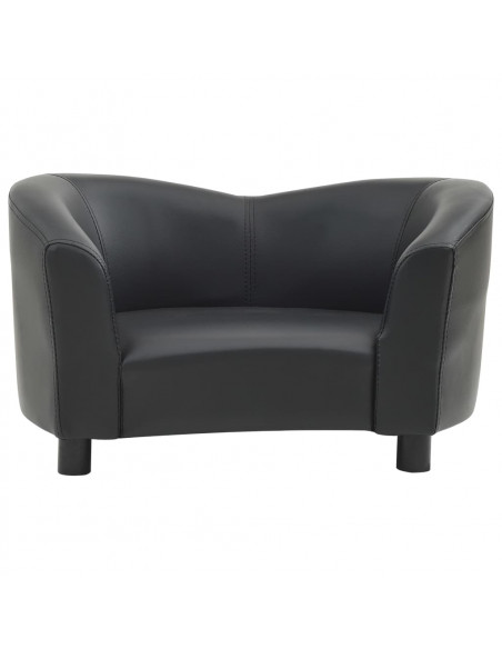 Divano per Cani Nero 67x41x39 cm in Similpelle