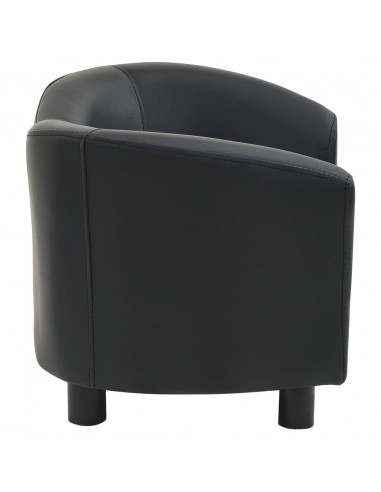 Divano per Cani Nero 67x41x39 cm in Similpelle