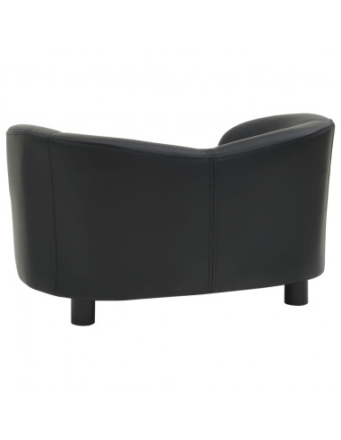 Divano per Cani Nero 67x41x39 cm in Similpelle