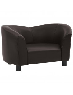 Divano per Cani Marrone 67x41x39 cm in Similpelle 2