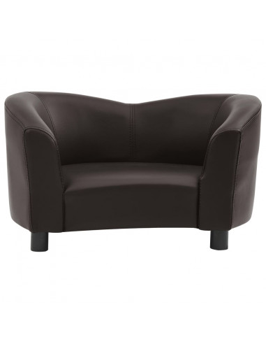 Divano per Cani Marrone 67x41x39 cm in Similpelle