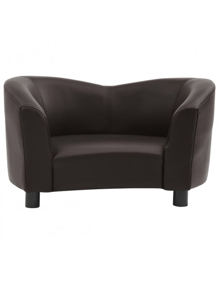 Divano per Cani Marrone 67x41x39 cm in Similpelle