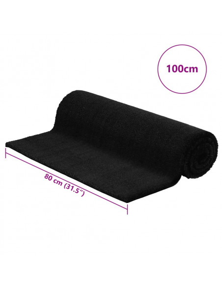 Zerbino Nero 80x100 cm Fibra di Cocco