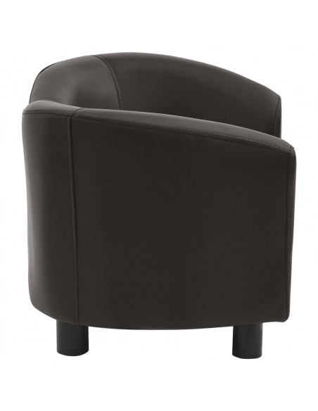Divano per Cani Marrone 67x41x39 cm in Similpelle