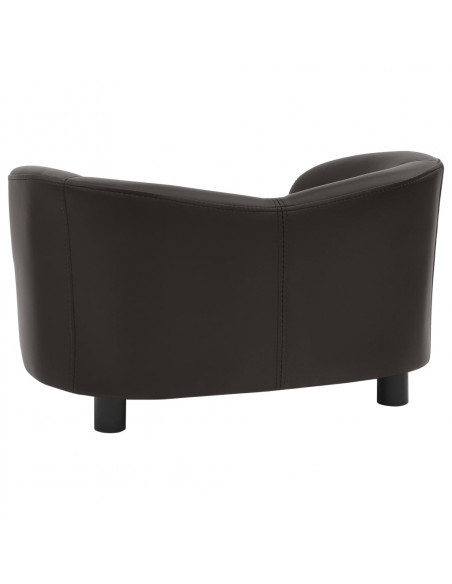 Divano per Cani Marrone 67x41x39 cm in Similpelle