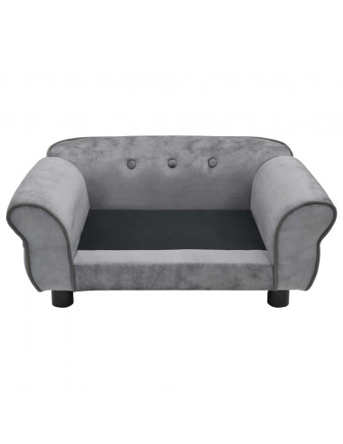 Divano per Cani Grigio 72x45x30 cm in Peluche