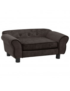 Divano per Cani Marrone 72x45x30 cm in Peluche 2