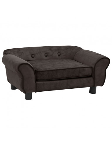 Divano per Cani Marrone 72x45x30 cm in Peluche