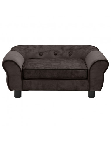 Divano per Cani Marrone 72x45x30 cm in Peluche