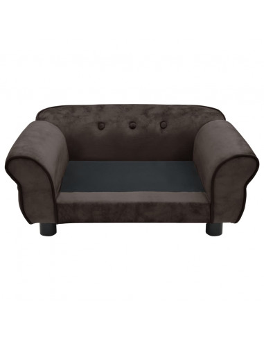 Divano per Cani Marrone 72x45x30 cm in Peluche