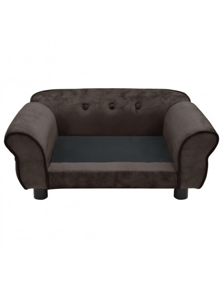 Divano per Cani Marrone 72x45x30 cm in Peluche