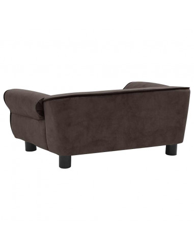 Divano per Cani Marrone 72x45x30 cm in Peluche